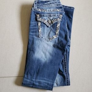 Miss Me Signature Boot Jean's with Bling!